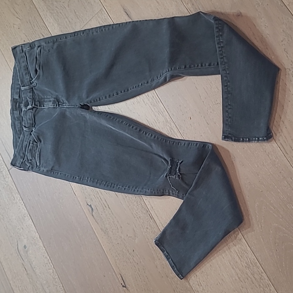 Mother Jeans Women's Sz 29 The Looker Black Mid Rise Skinny Leg Denim